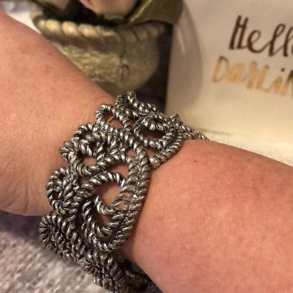 Three Silver Bangle bracelets - Picture 4 of 5